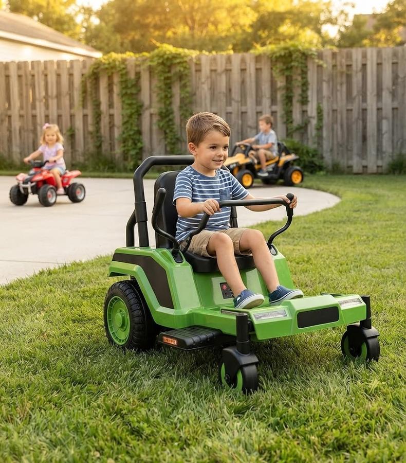Blitzshark 24V Kids Zero Turn Mower Ride-On